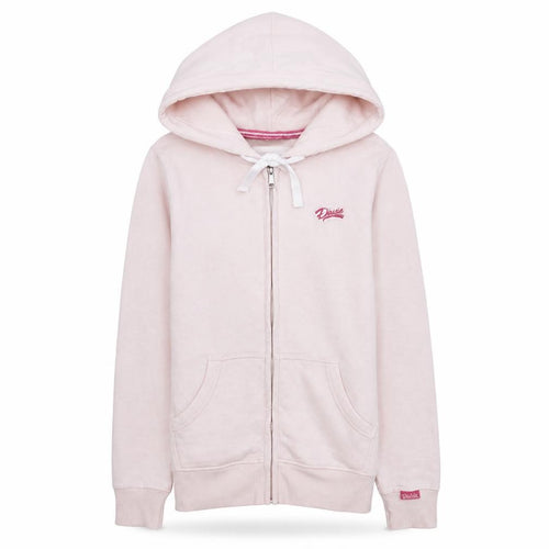 Diesel Women's Pink Full Zip Hoodie Size S Cotton Blend