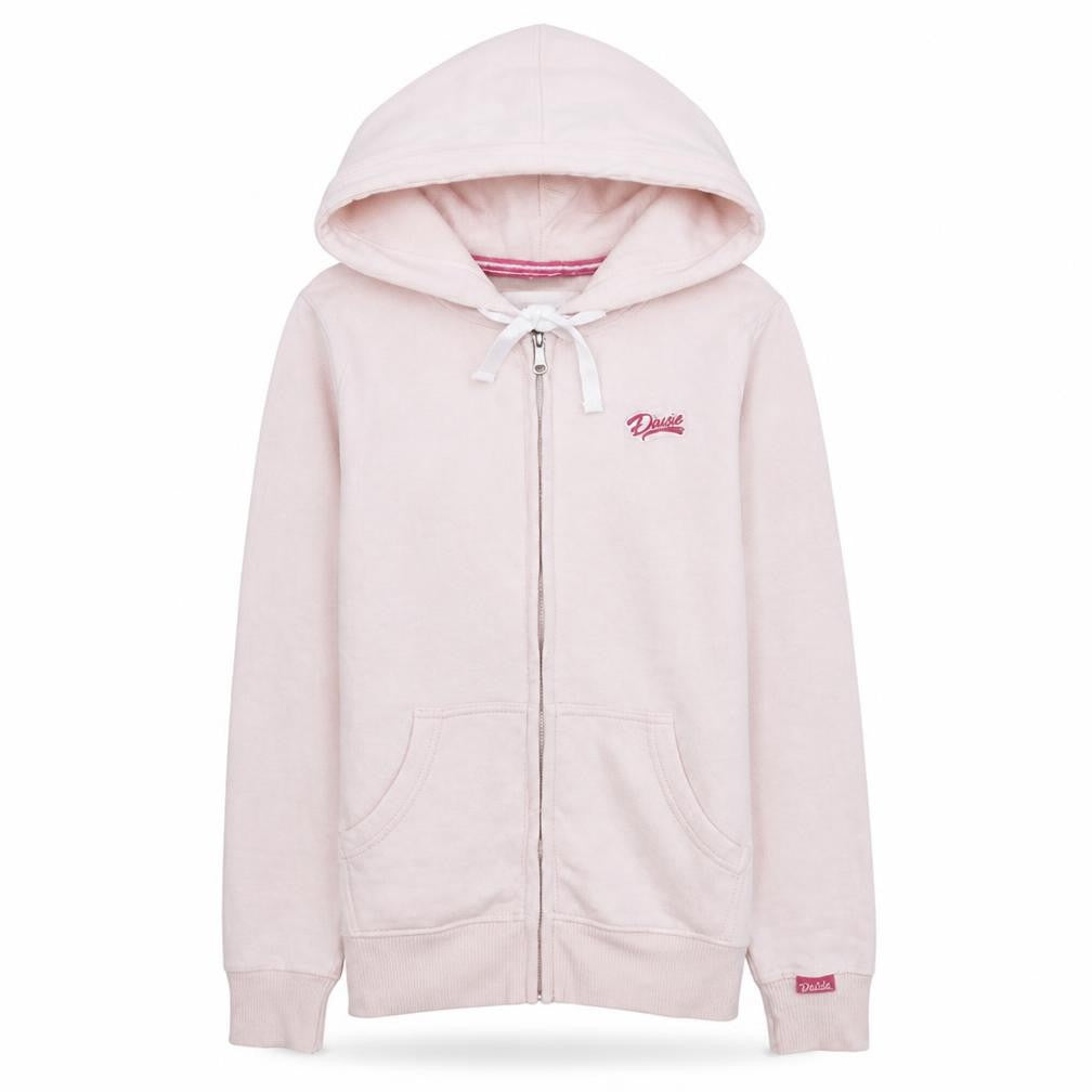 Diesel Women's Pink Full Zip Hoodie Size S Cotton Blend