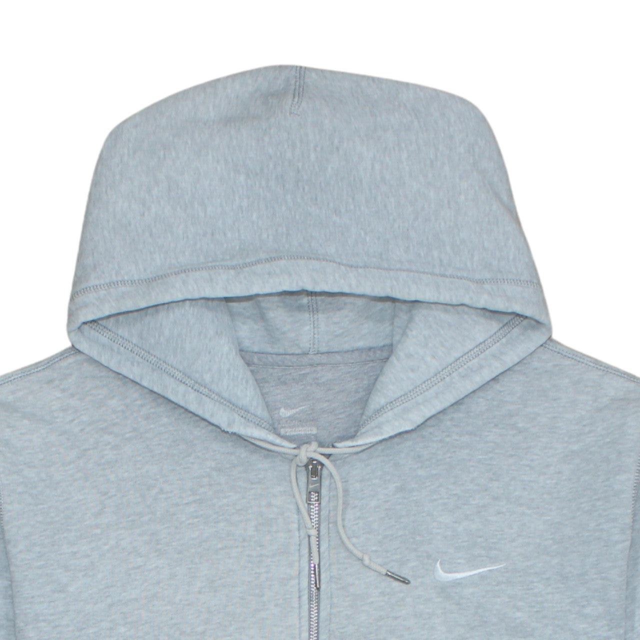 Nike Men’s Grey Full Zip Hoodie Size L Regular Fit Sportswear