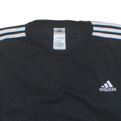 Adidas Men’s Black XL Long Sleeve Crew Neck Sports T-Shirt