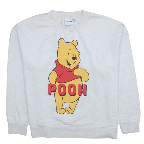 Disney Women’s Grey Winnie the Pooh Pullover Sweatshirt Size L 14/16