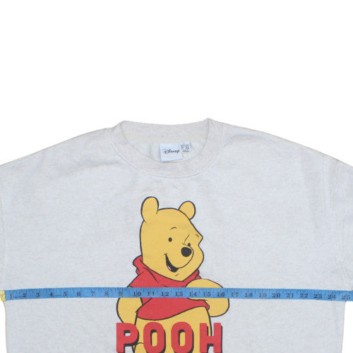 Disney Women’s Grey Winnie the Pooh Pullover Sweatshirt Size L 14/16
