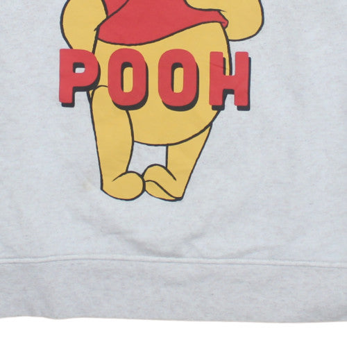 Disney Women’s Grey Winnie the Pooh Pullover Sweatshirt Size L 14/16