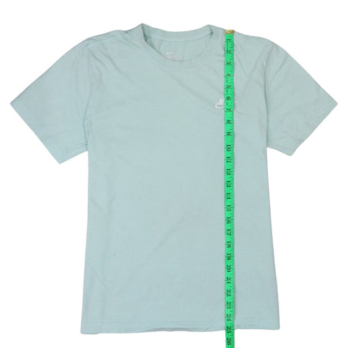 Nike Men's Green Small Crew Neck Cotton T-Shirt