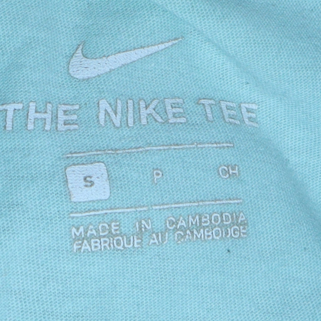 Nike Men's Green Small Crew Neck Cotton T-Shirt