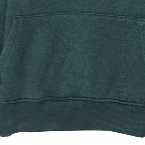 Nike Men’s Green Pullover Hoodie M Graphic Cotton Fleece Sportswear