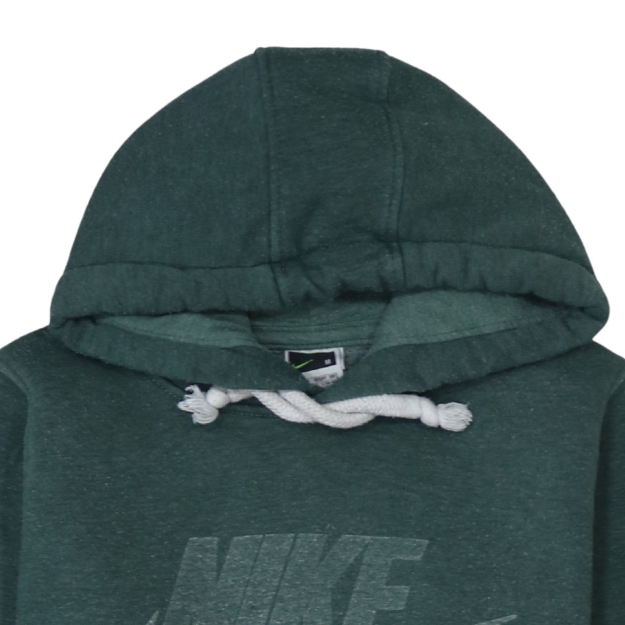 Nike Men’s Green Pullover Hoodie M Graphic Cotton Fleece Sportswear