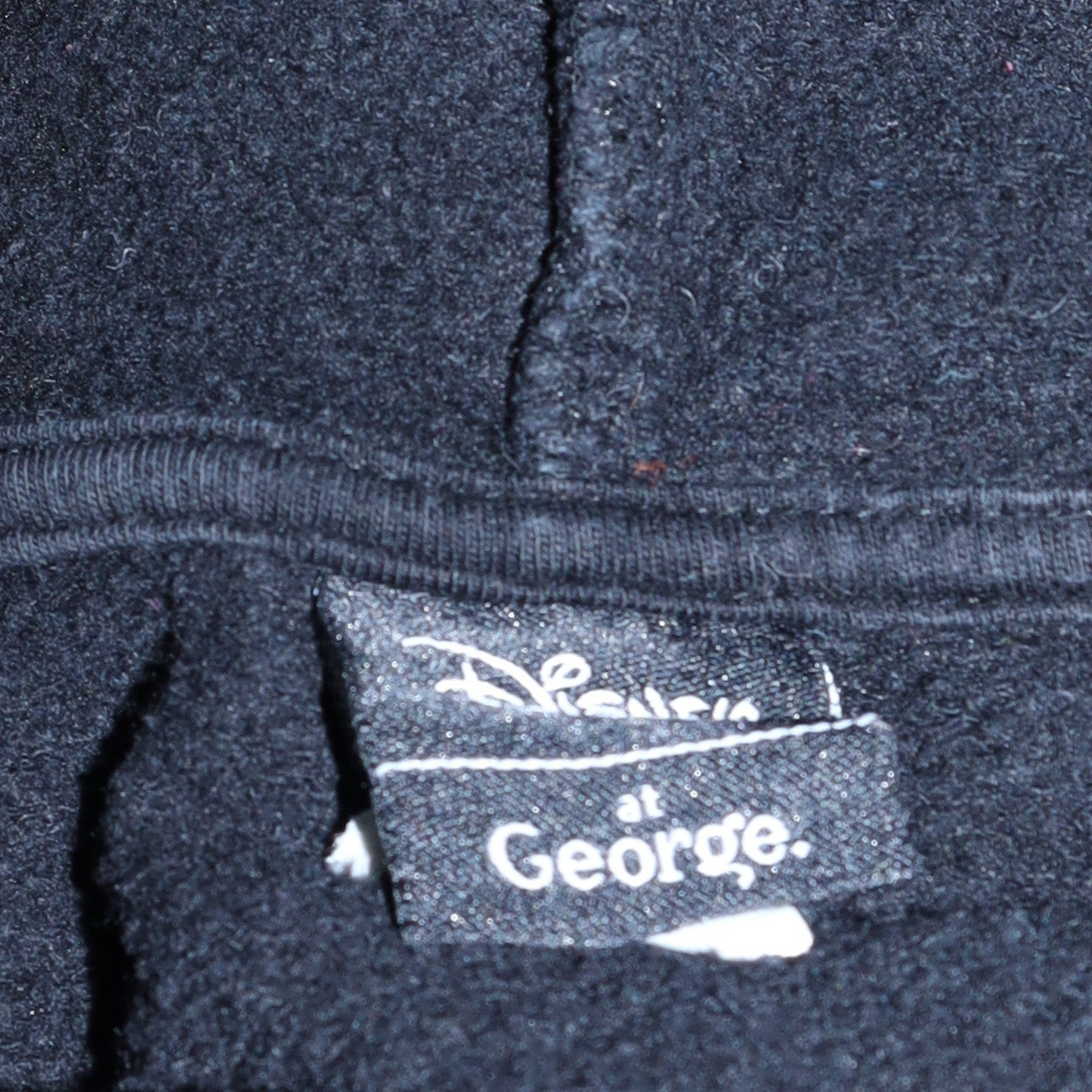 Disney at George Black Hoodie Women M Pullover Cotton Blend