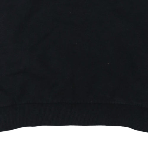 Disney at George Black Hoodie Women M Pullover Cotton Blend