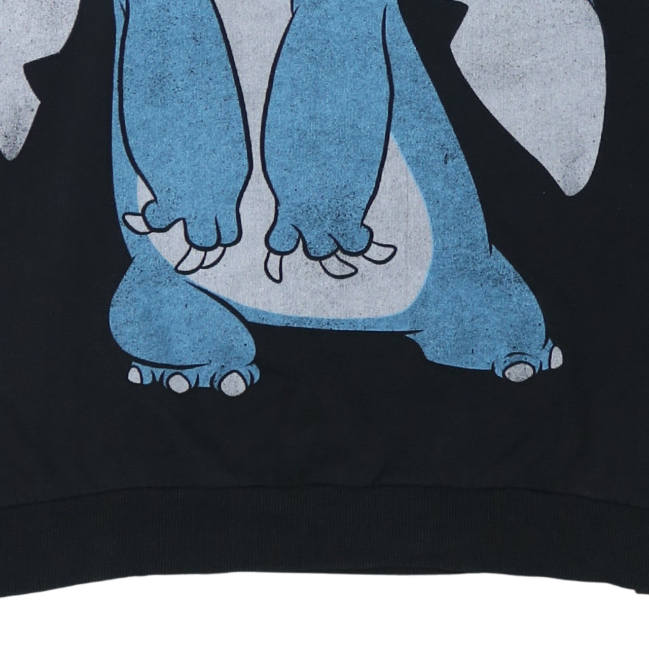 Bershka Disney Stitch Black Unisex L Pullover Sweatshirt
