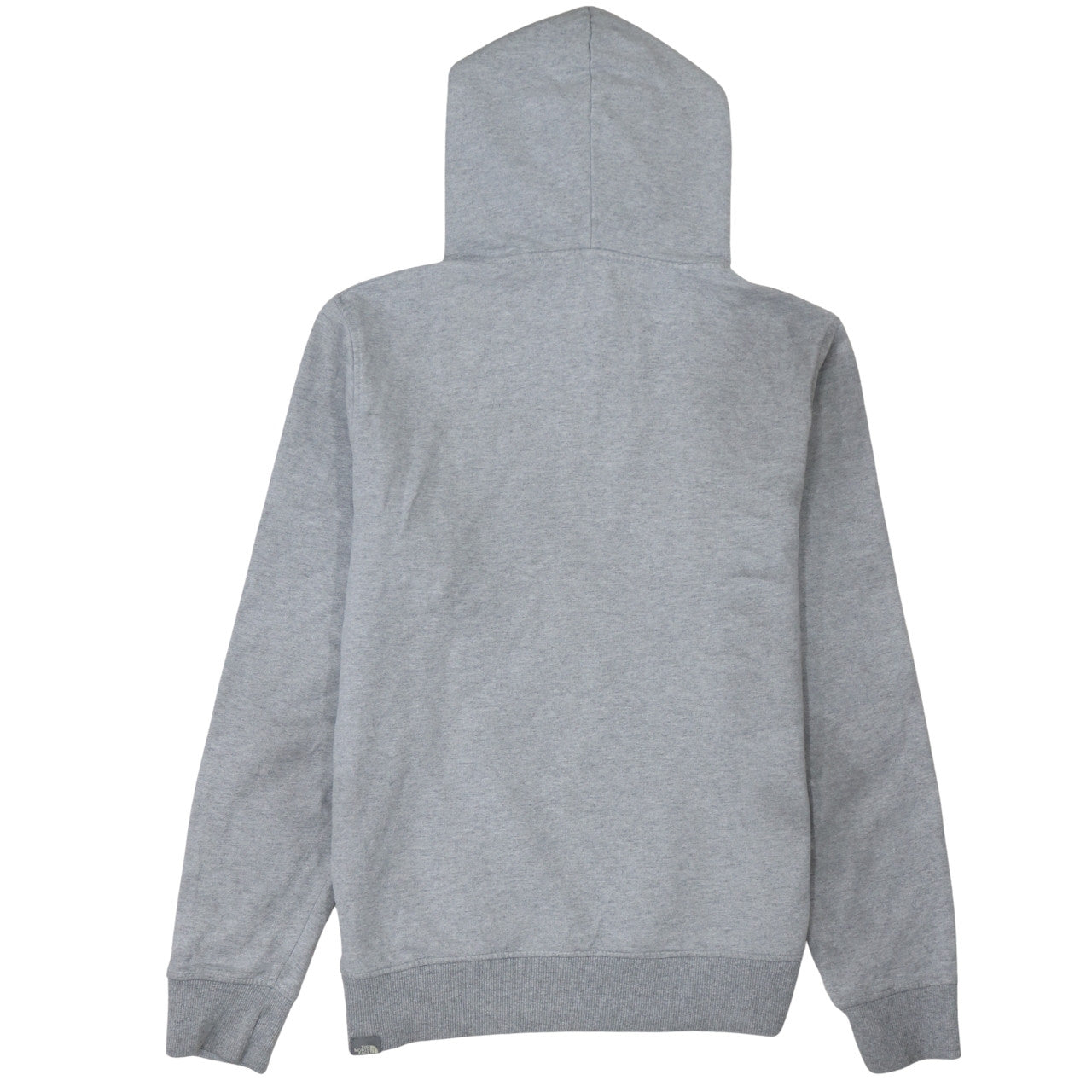 The North Face Men's Grey Pullover Hoodie M Cotton Blend Logo Sweatshirt