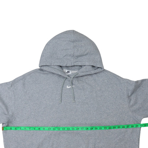 Nike Men's Grey XL Pullover Hoodie Fleece Regular Fit Sportswear