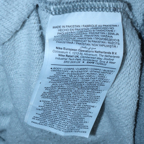 Nike Men's Grey XL Pullover Hoodie Fleece Regular Fit Sportswear
