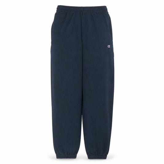 Front view of Champion Men's Blue Small Sweatpants Regular Fit Elastic Waist