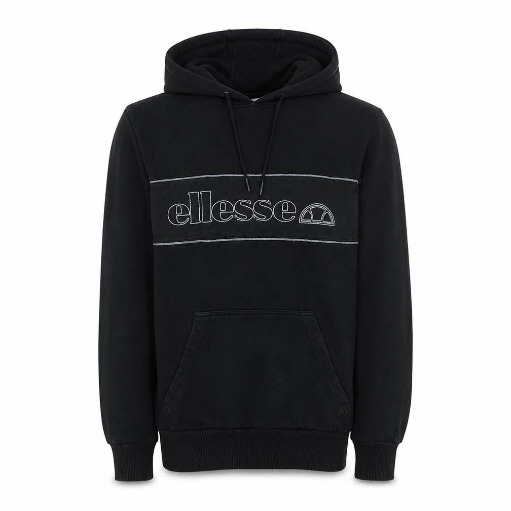 Ellesse Men's Black Pullover Hoodie L Logo Graphic Fleece Sweatshirt
