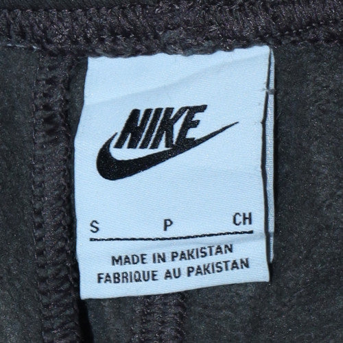 Nike Men's Black Fleece Jogger Trousers Size S Regular Fit