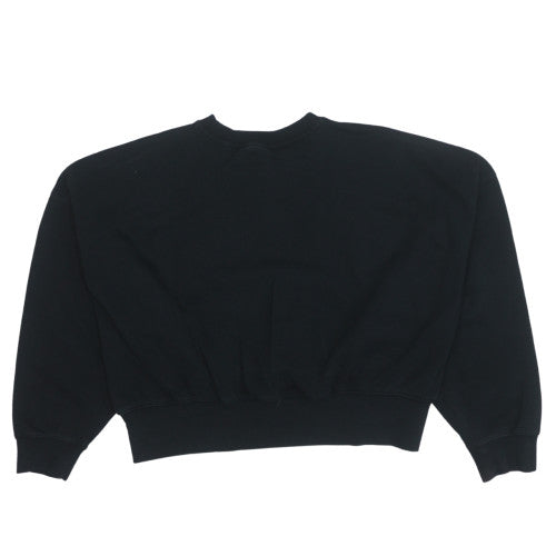 Adidas Women’s Black Cropped Crew Neck Sweatshirt Size 12