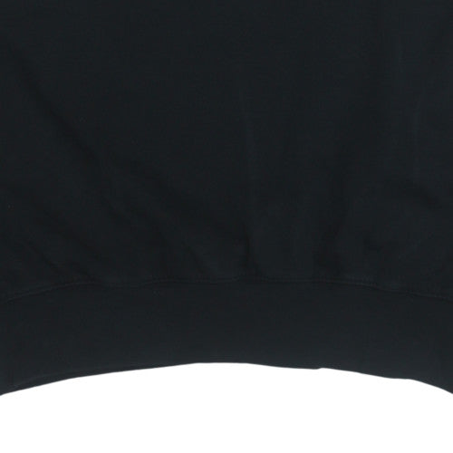 Adidas Women’s Black Cropped Crew Neck Sweatshirt Size 12