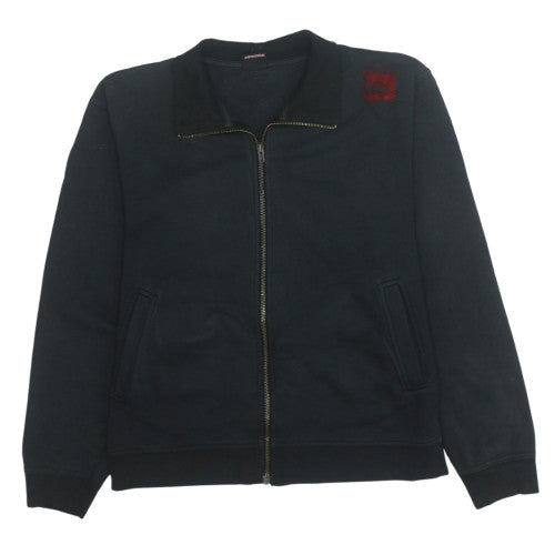 Quiksilver Mens Black Full Zip Fleece Sweatshirt Size S