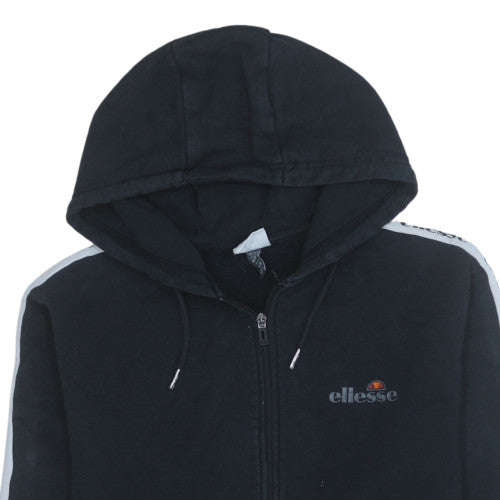 Ellesse Mens Black Full Zip Hoodie Size M Hooded Sportswear