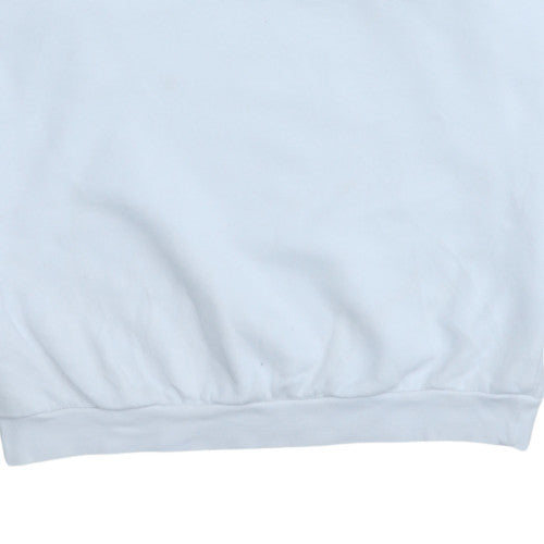 Adidas Women White Crew Neck Pullover Sweatshirt Size 12