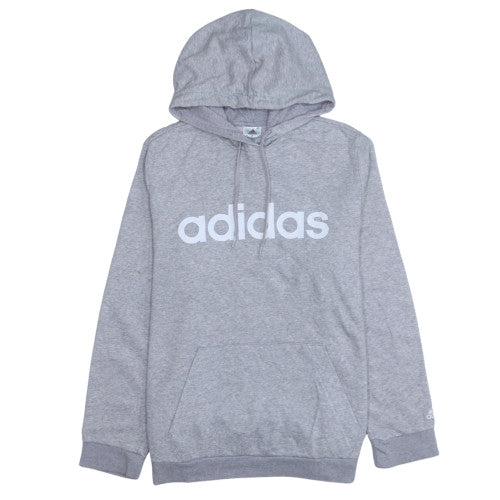 Adidas Womens Grey XL Pullover Hoodie Sweatshirt Casual Cotton Blend