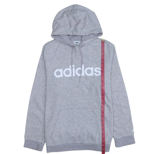 Adidas Womens Grey XL Pullover Hoodie Sweatshirt Casual Cotton Blend