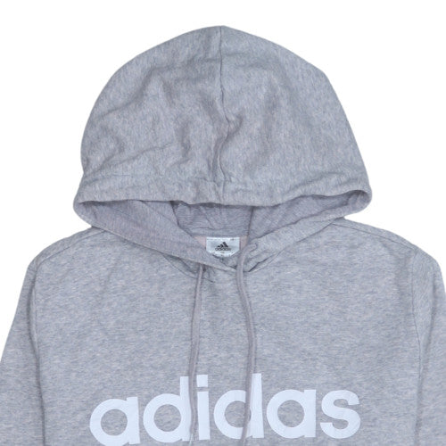 Adidas Womens Grey XL Pullover Hoodie Sweatshirt Casual Cotton Blend