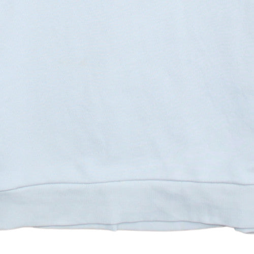 adidas Men's White Crew Neck Pullover Sweatshirt Size M