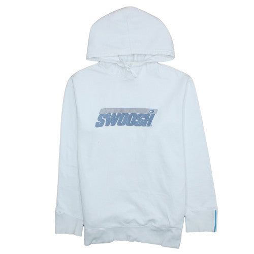 Nike Men's White Pullover Hoodie L Sports Graphic Fleece