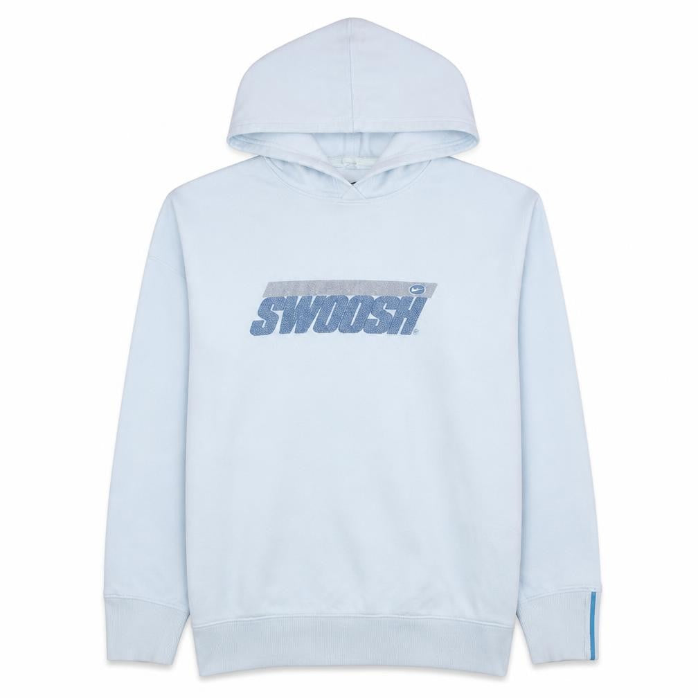 Nike Men's White Pullover Hoodie L Sports Graphic Fleece
