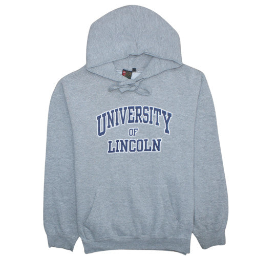 Cotton Ridge Mens Grey L Pullover Hoodie University Logo