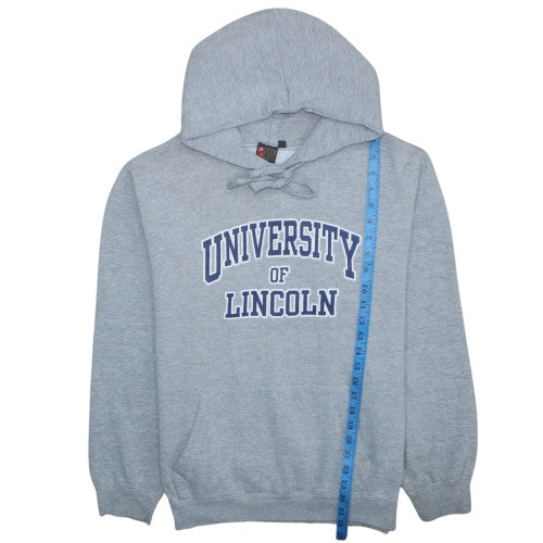 Cotton Ridge Mens Grey L Pullover Hoodie University Logo