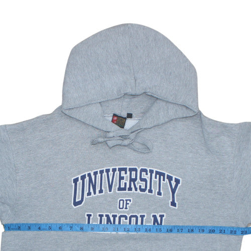 Cotton Ridge Mens Grey L Pullover Hoodie University Logo