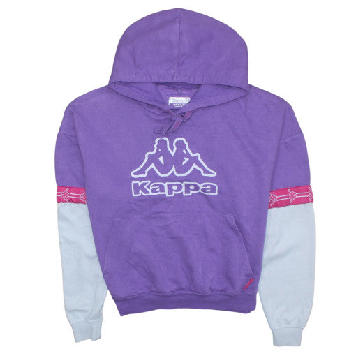 Kappa Womens Purple Hoodie Medium Pullover Logo Long Sleeve