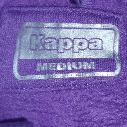 Kappa Womens Purple Hoodie Medium Pullover Logo Long Sleeve