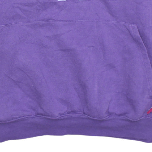Kappa Womens Purple Hoodie Medium Pullover Logo Long Sleeve
