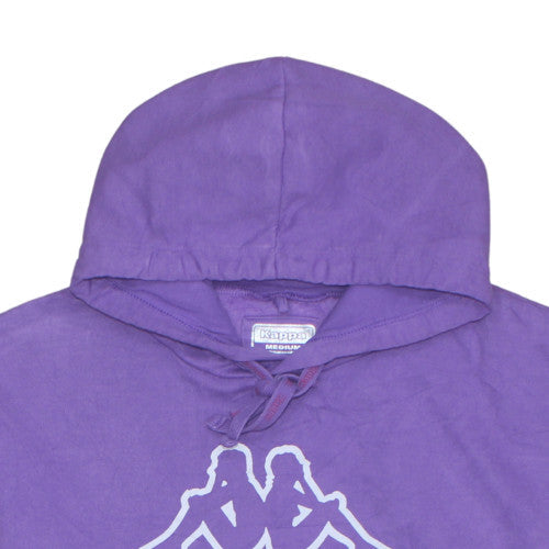 Kappa Womens Purple Hoodie Medium Pullover Logo Long Sleeve