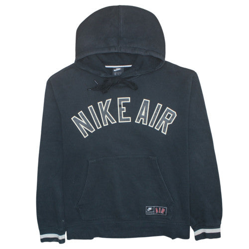 Nike Men's Black 2XL Pullover Hoodie with Logo Print