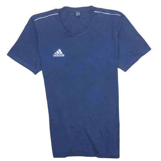 Adidas Men's Navy Blue Crew Neck Short Sleeve Cotton T-Shirt M