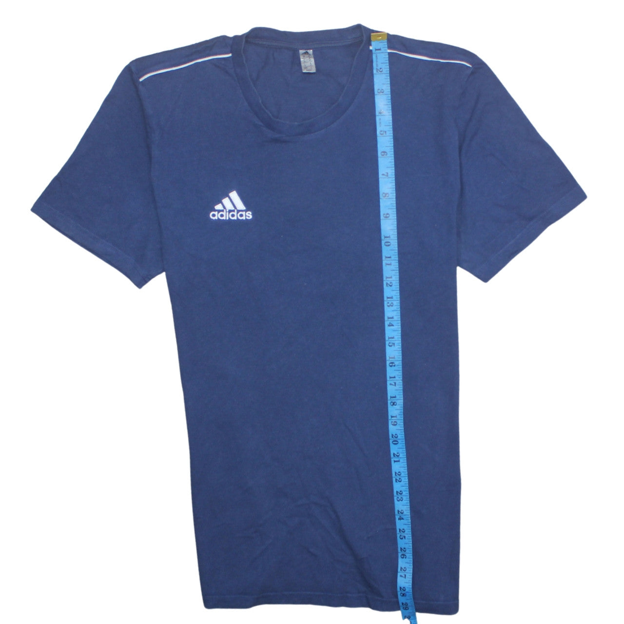 Adidas Men's Navy Blue Crew Neck Short Sleeve Cotton T-Shirt M