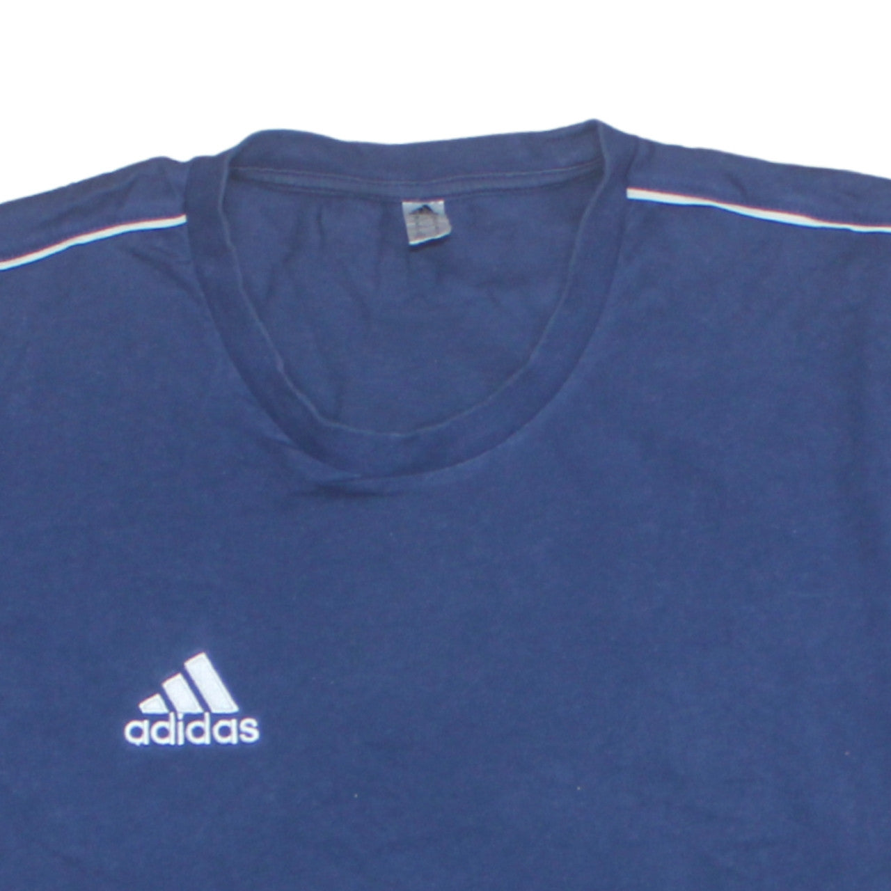 Adidas Men's Navy Blue Crew Neck Short Sleeve Cotton T-Shirt M