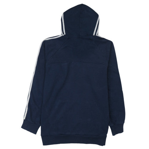 Adidas Men's Navy Blue Pullover Hoodie Size L Cotton Blend