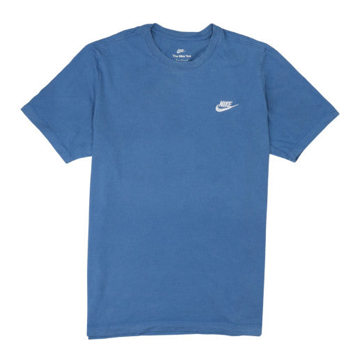 Nike Men's Blue Crew Neck Short Sleeve Cotton T-Shirt M