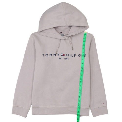Tommy Hilfiger Men’s Beige Pullover Hoodie Medium Classic Logo