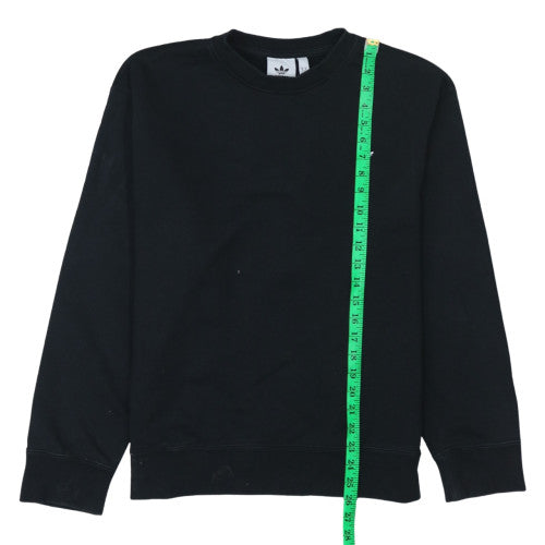 Adidas Mens Black Crew Neck Pullover Sweatshirt Size M