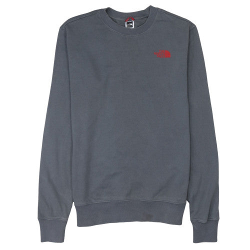 The North Face Mens Grey Crew Neck Pullover Sweatshirt M Regular Fit