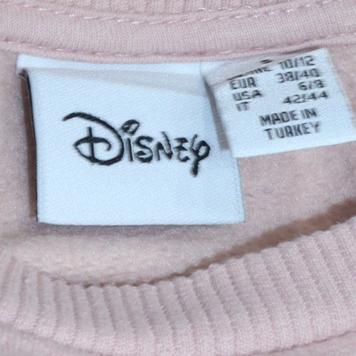 Disney Women Beige Thumper Sweatshirt Size S Crew Neck Pullover