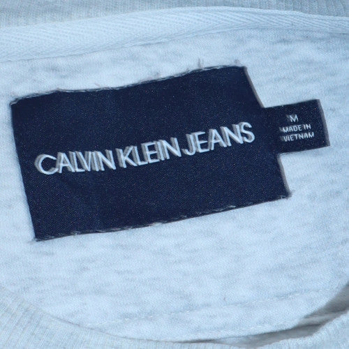 Calvin Klein Jeans Women's Grey Crew Neck Logo Sweatshirt Size M