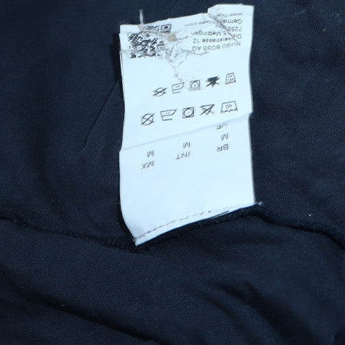 Hugo Boss Men's Black Cotton Crew Neck Short Sleeve T-Shirt Size M